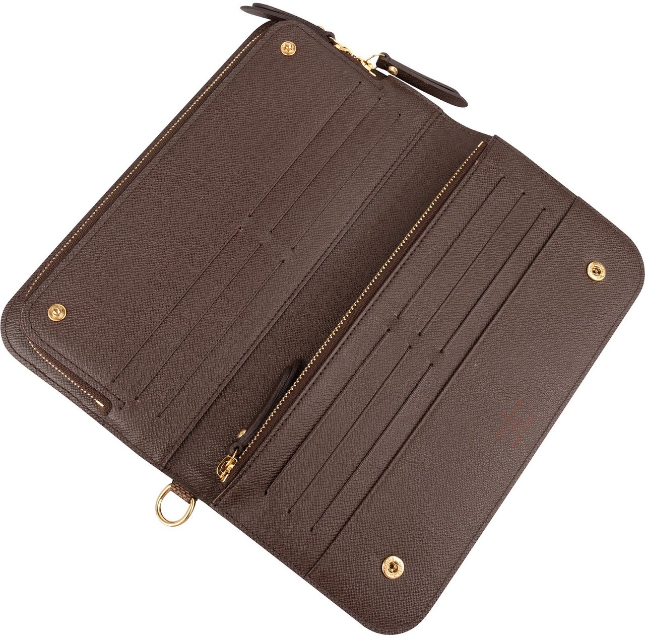 Louis Vuitton Monogram Damier Ebene Insolite Wallet Bruin