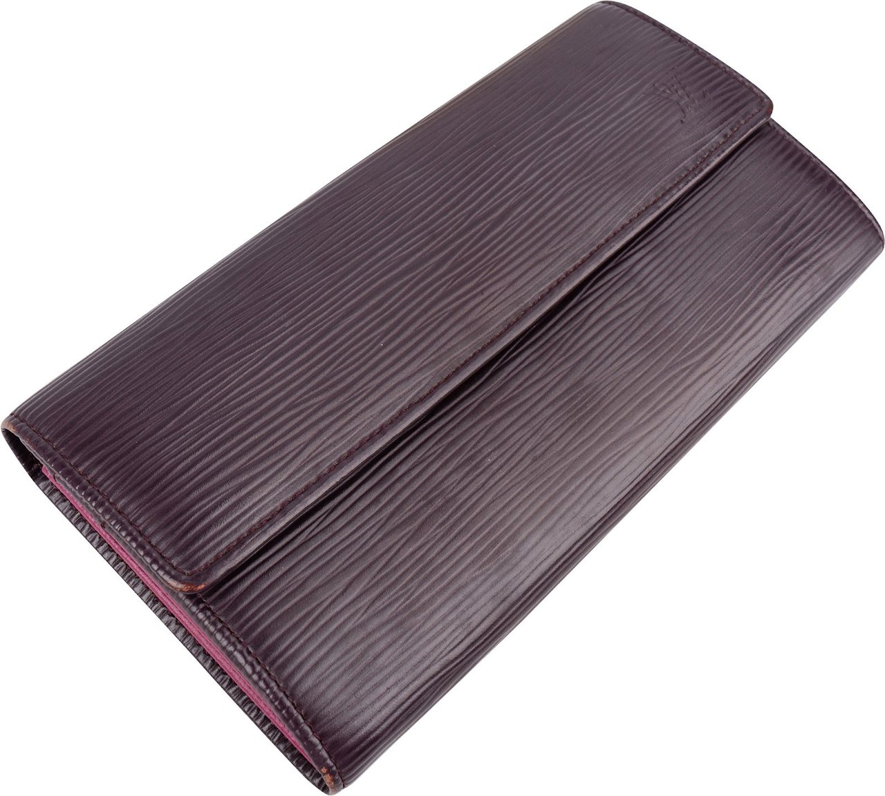 Louis Vuitton Purple Epi Leather Sarah Wallet Paars