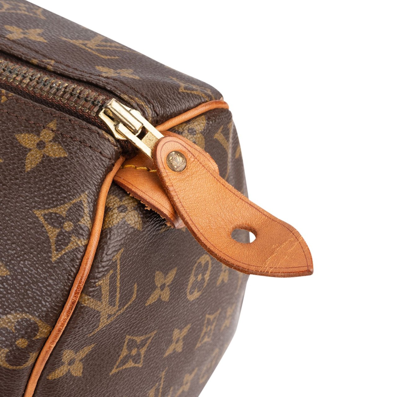 Louis Vuitton Monogram Canvas Speedy 40 Handbag Bruin