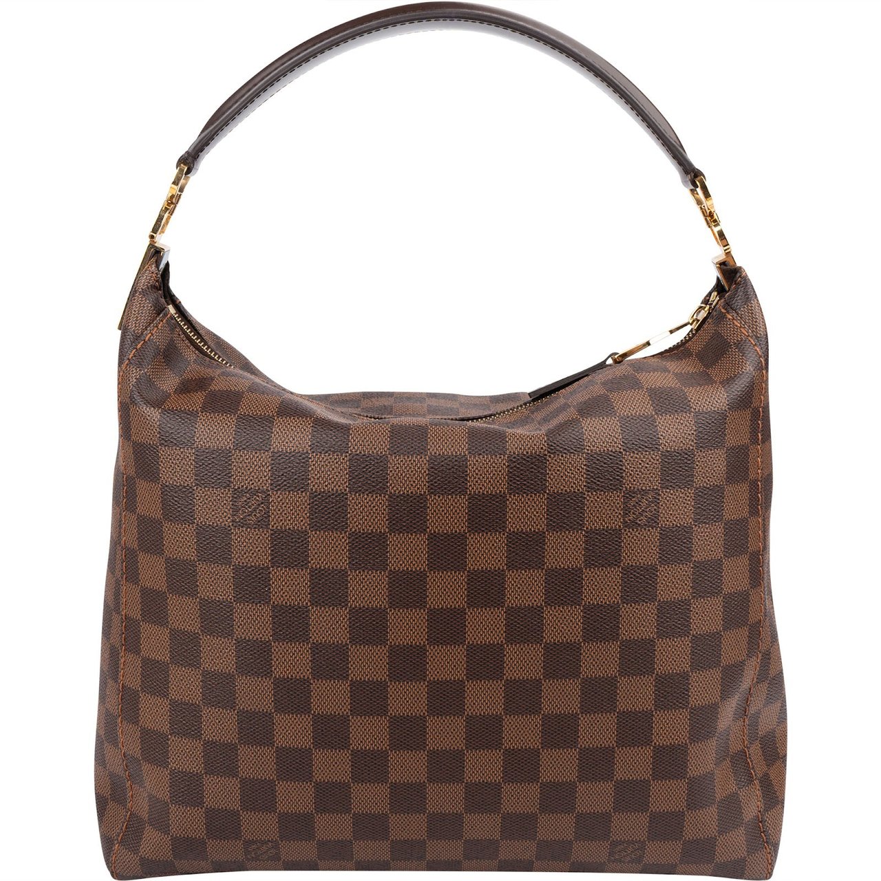 Louis Vuitton Monogram Damier Ebene Portobello PM Handbag Bruin