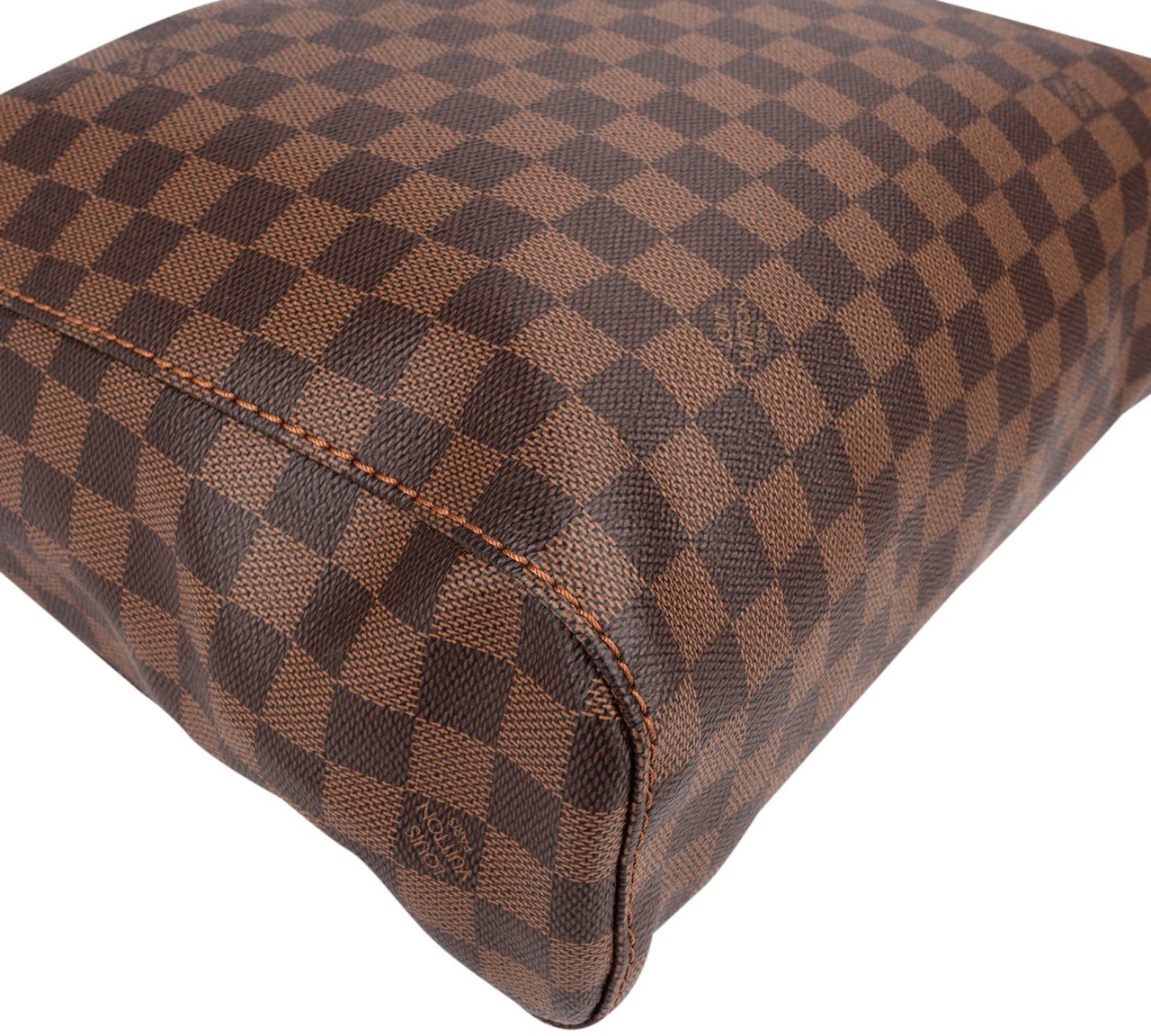 Louis Vuitton Monogram Damier Ebene Portobello PM Handbag Bruin