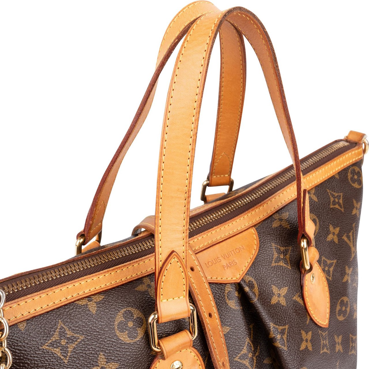 Louis Vuitton Monogram Canvas Palermo PM Handbag Bruin