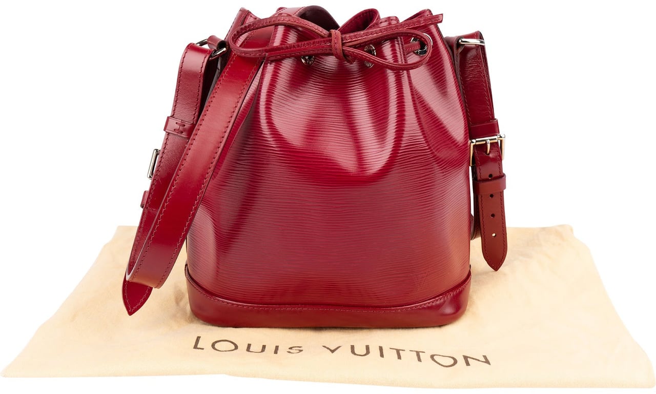 Louis Vuitton Red Epi Leather NM Sac Noé Petit Shoulder Bag Rood