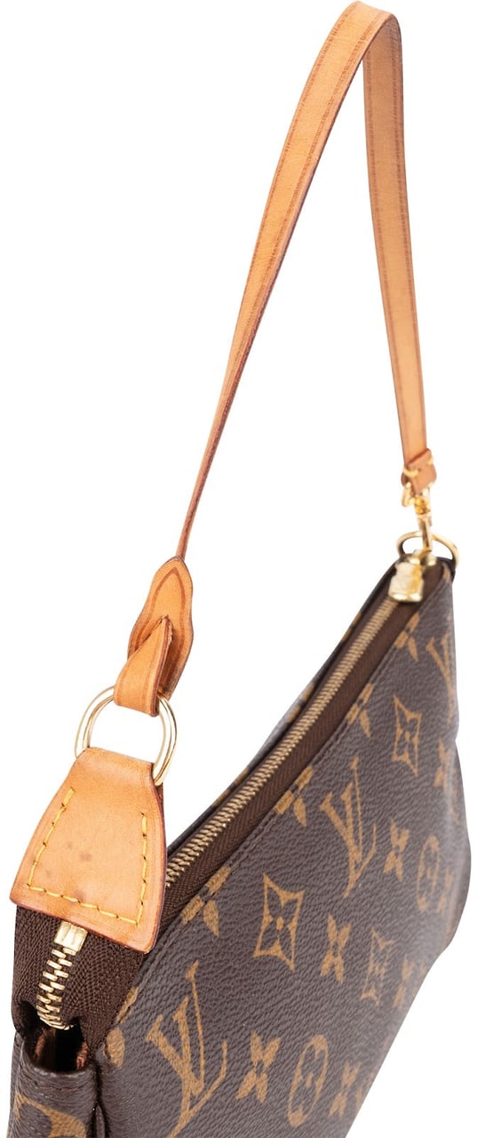 Louis Vuitton Monogram Canvas Pochette Accessoires Handbag Bruin