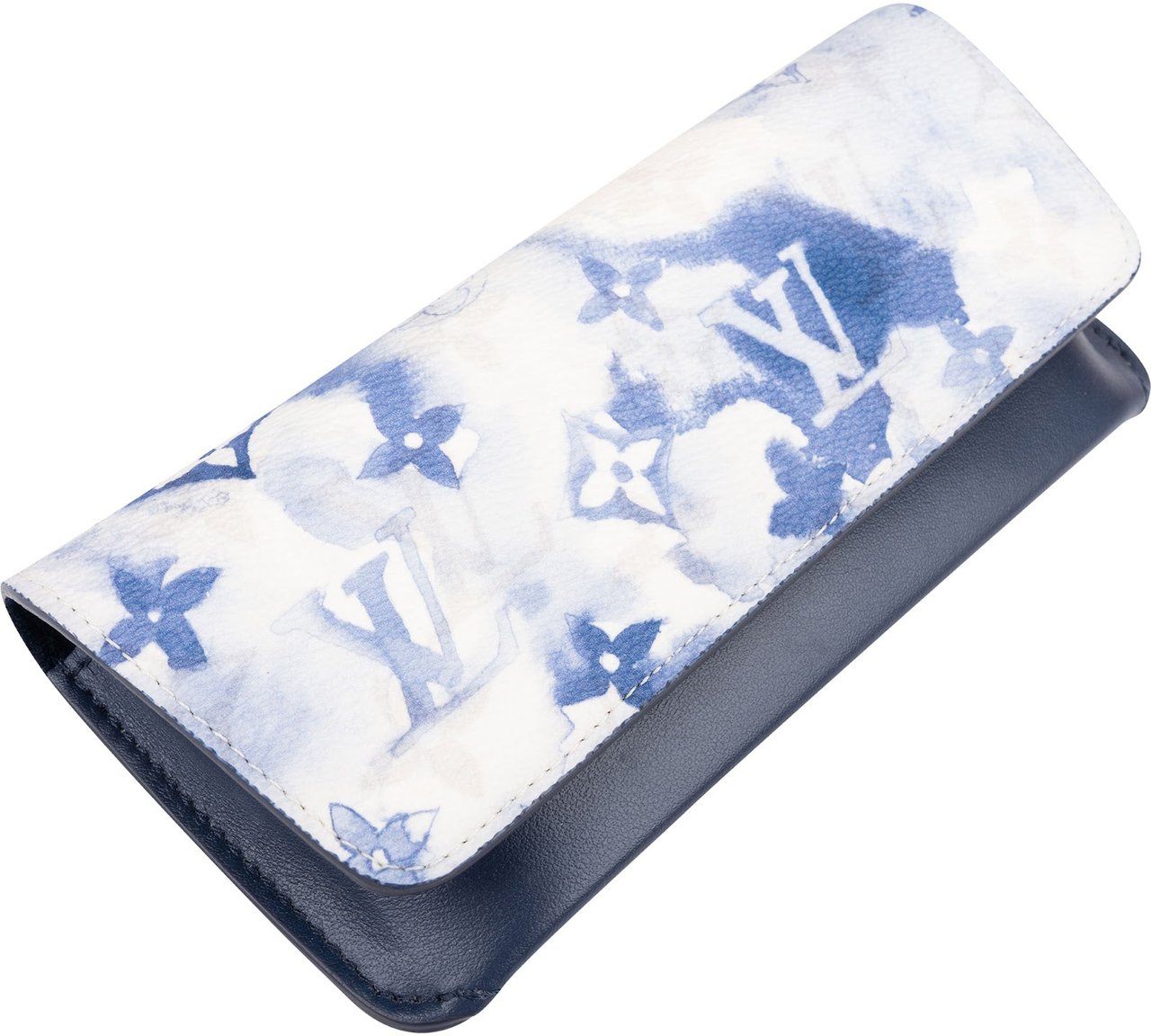 Louis Vuitton Canvas Monogram Clouds Eyewear Case Etui Blauw