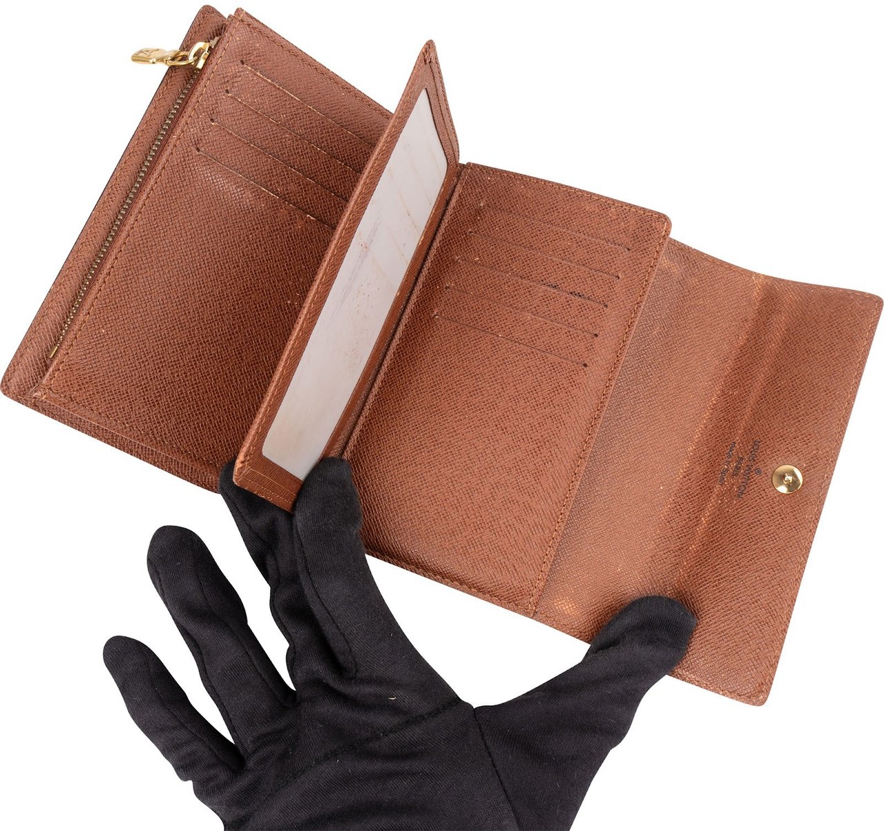 Louis Vuitton Monogram Canvas Porte Tresor Wallet Bruin