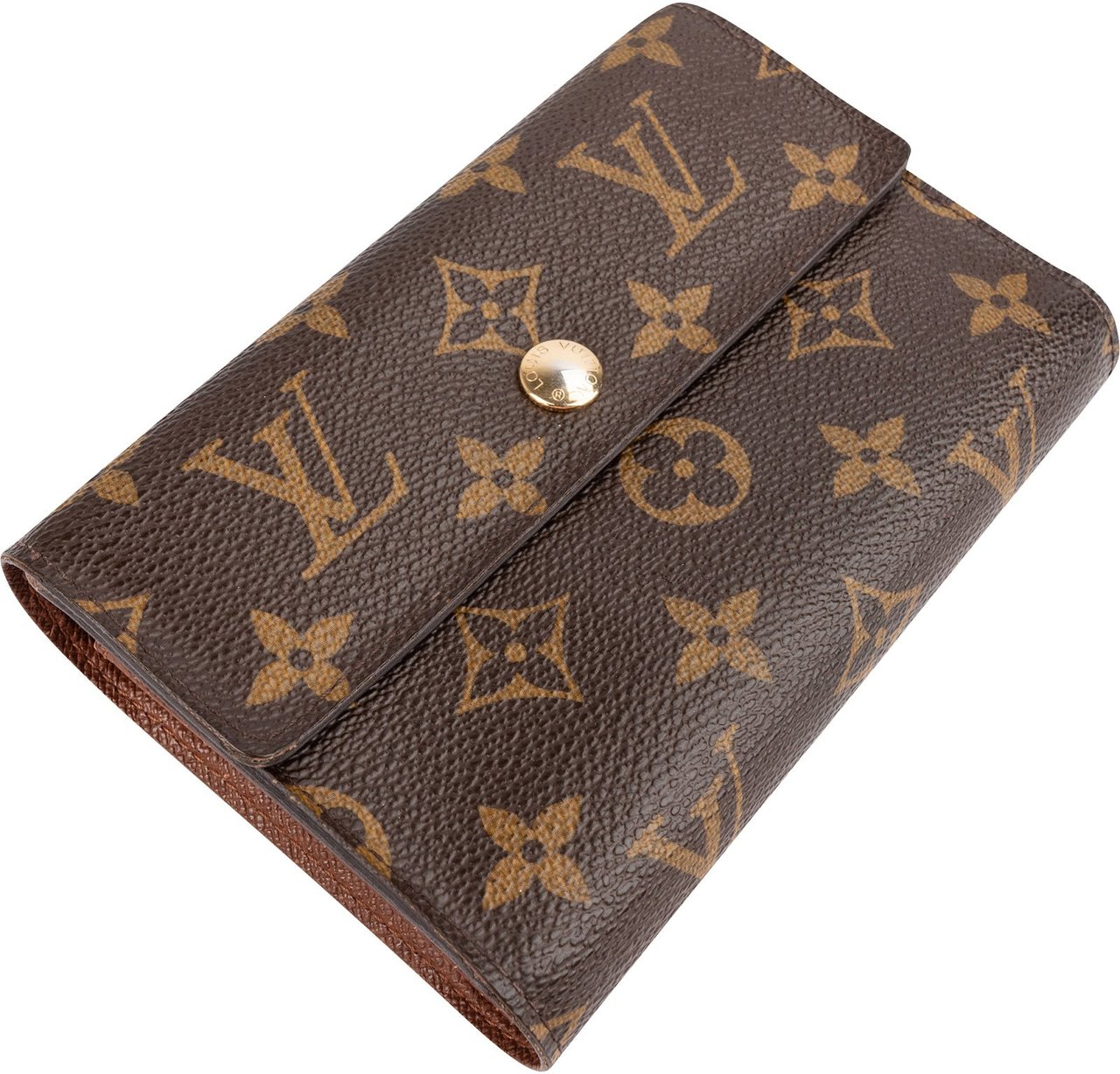 Louis Vuitton Monogram Canvas Porte Tresor Wallet Bruin