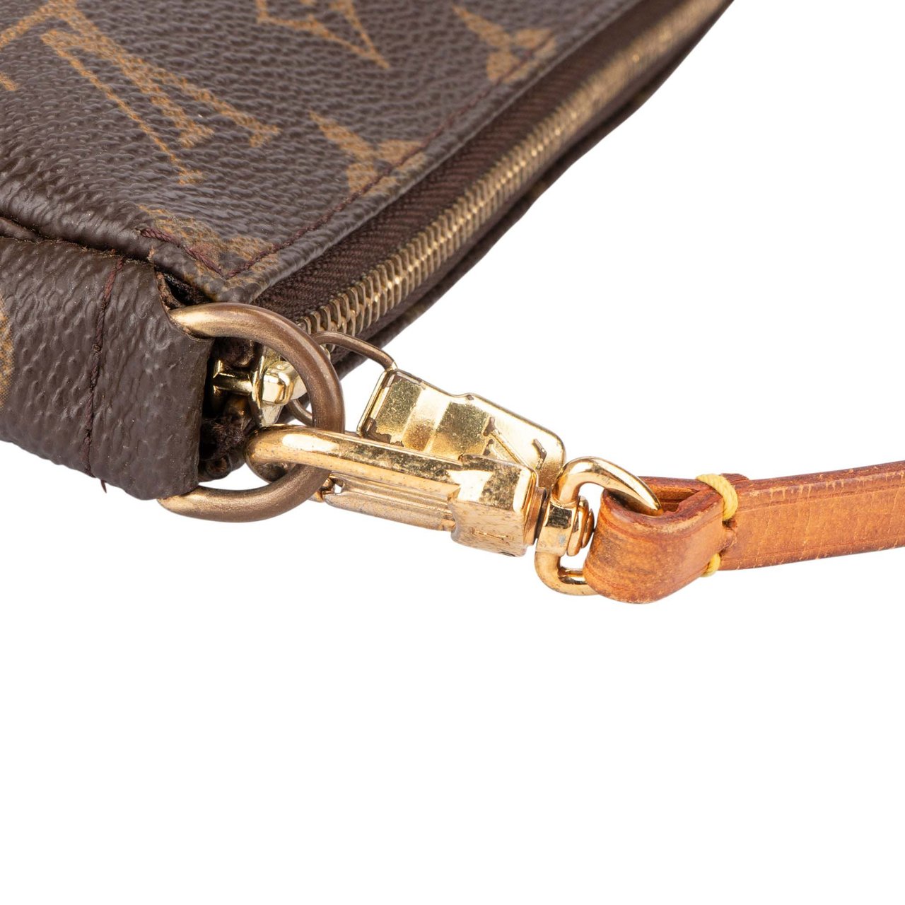 Louis Vuitton Louis Vuitton Canvas Monogram Pochette Accessoire Handbag Bruin