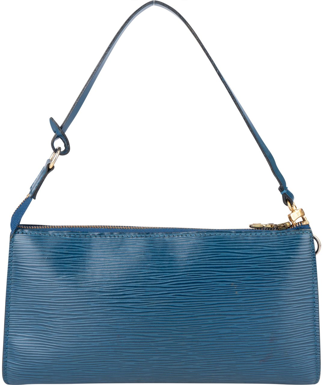 Louis Vuitton Bleu Epi Leather Pochette Accessoire Handbag Blauw