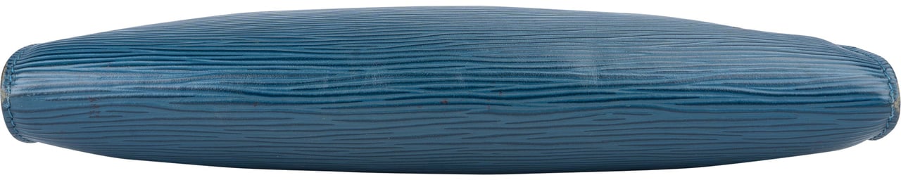 Louis Vuitton Bleu Epi Leather Pochette Accessoire Handbag Blauw