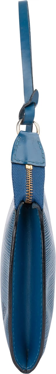 Louis Vuitton Bleu Epi Leather Pochette Accessoire Handbag Blauw