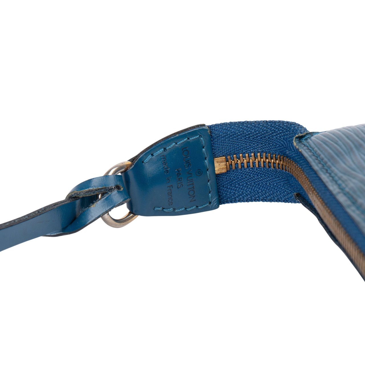 Louis Vuitton Louis Vuitton Bleu Epi Leather Pochette Accessoire Handbag Blauw