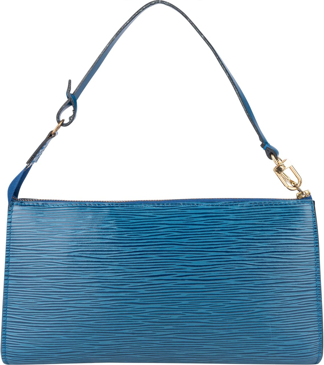 Louis Vuitton Bleu Epi Leather Pochette Accessoire Handbag Blauw