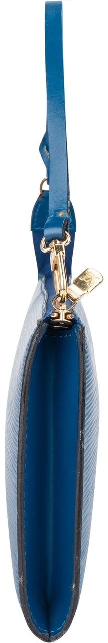 Louis Vuitton Bleu Epi Leather Pochette Accessoire Handbag Blauw