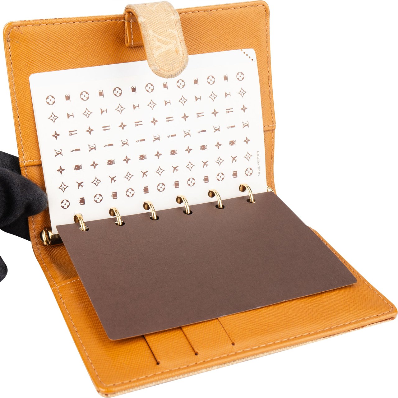 Louis Vuitton Louis Vuitton  Mini Lin Monogram Agenda PM Beige