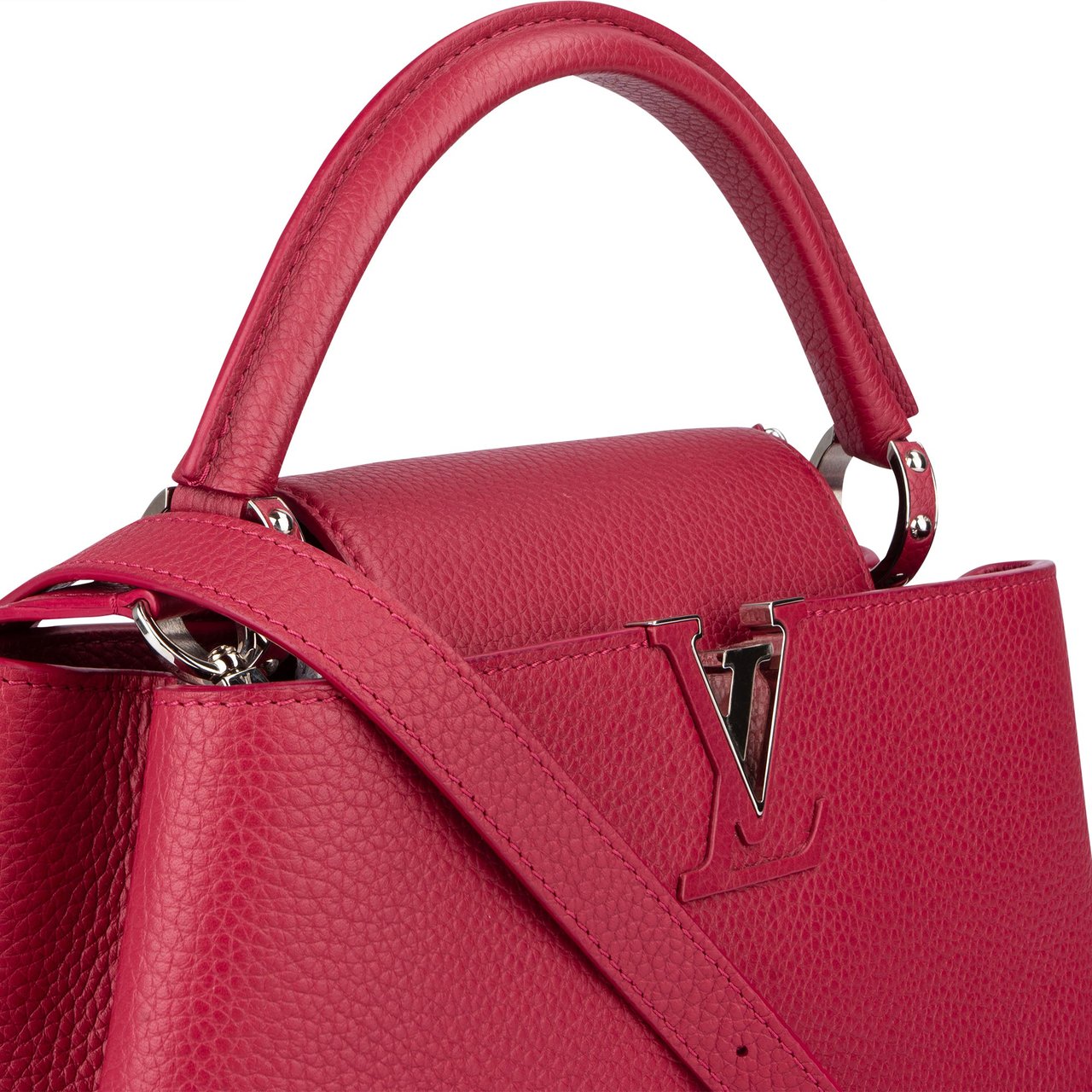 Louis Vuitton Limited Pink Taurillon Capucines MM Handbag Roze