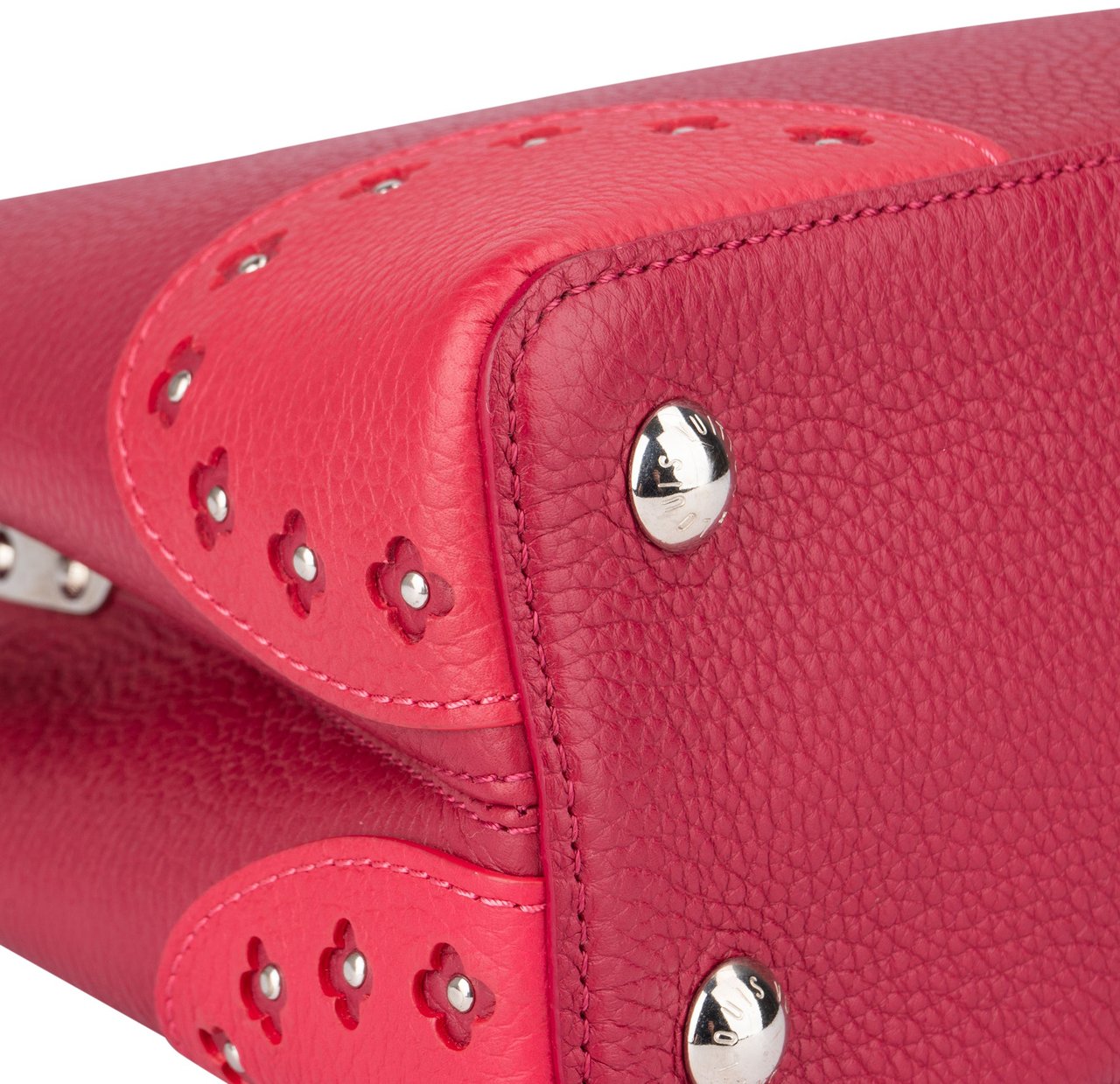 Louis Vuitton Limited Pink Taurillon Capucines MM Handbag Roze