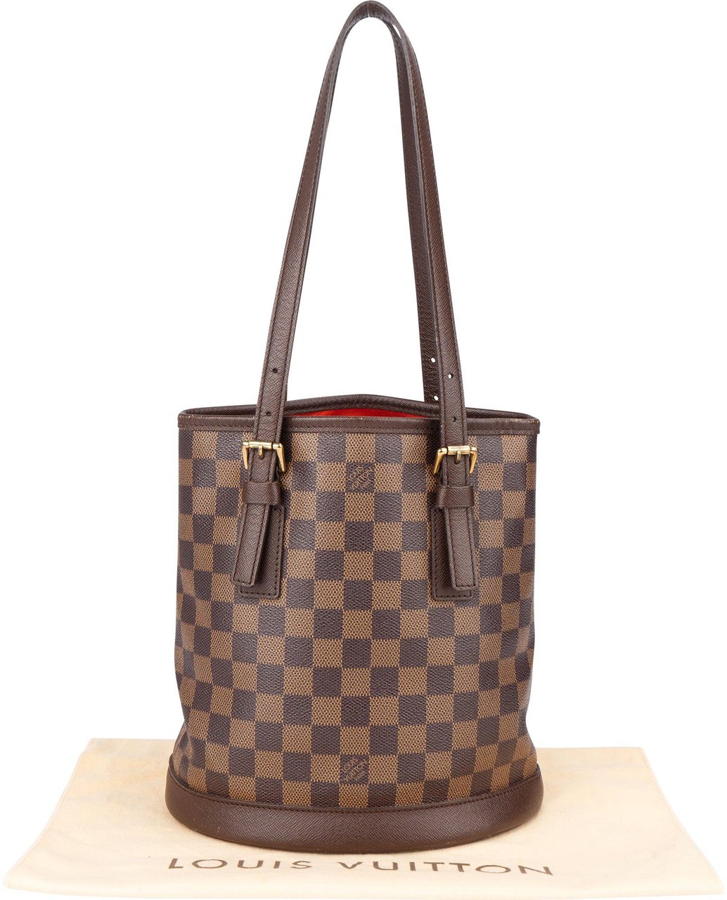Louis Vuitton Louis Vuitton Damier Ebene Monogram Bucket PM Shoulder Bag Divers