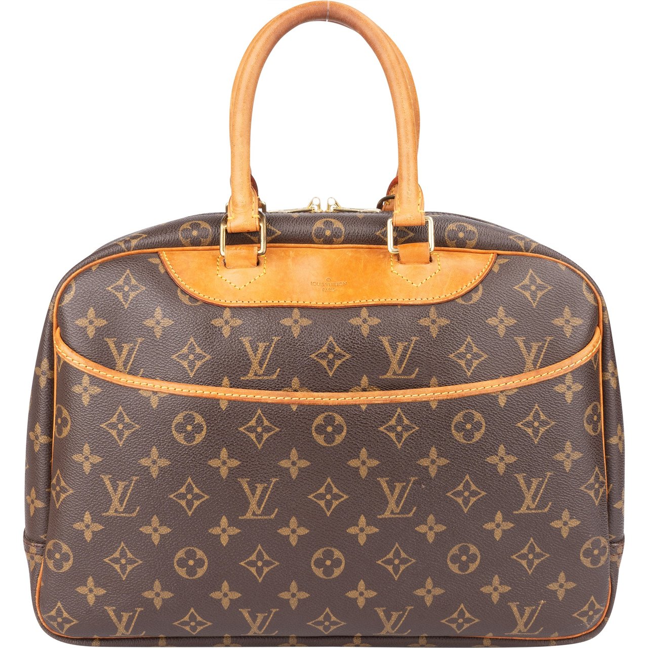 Louis Vuitton Louis Vuitton Canvas Monogram Deauville Handbag Bruin