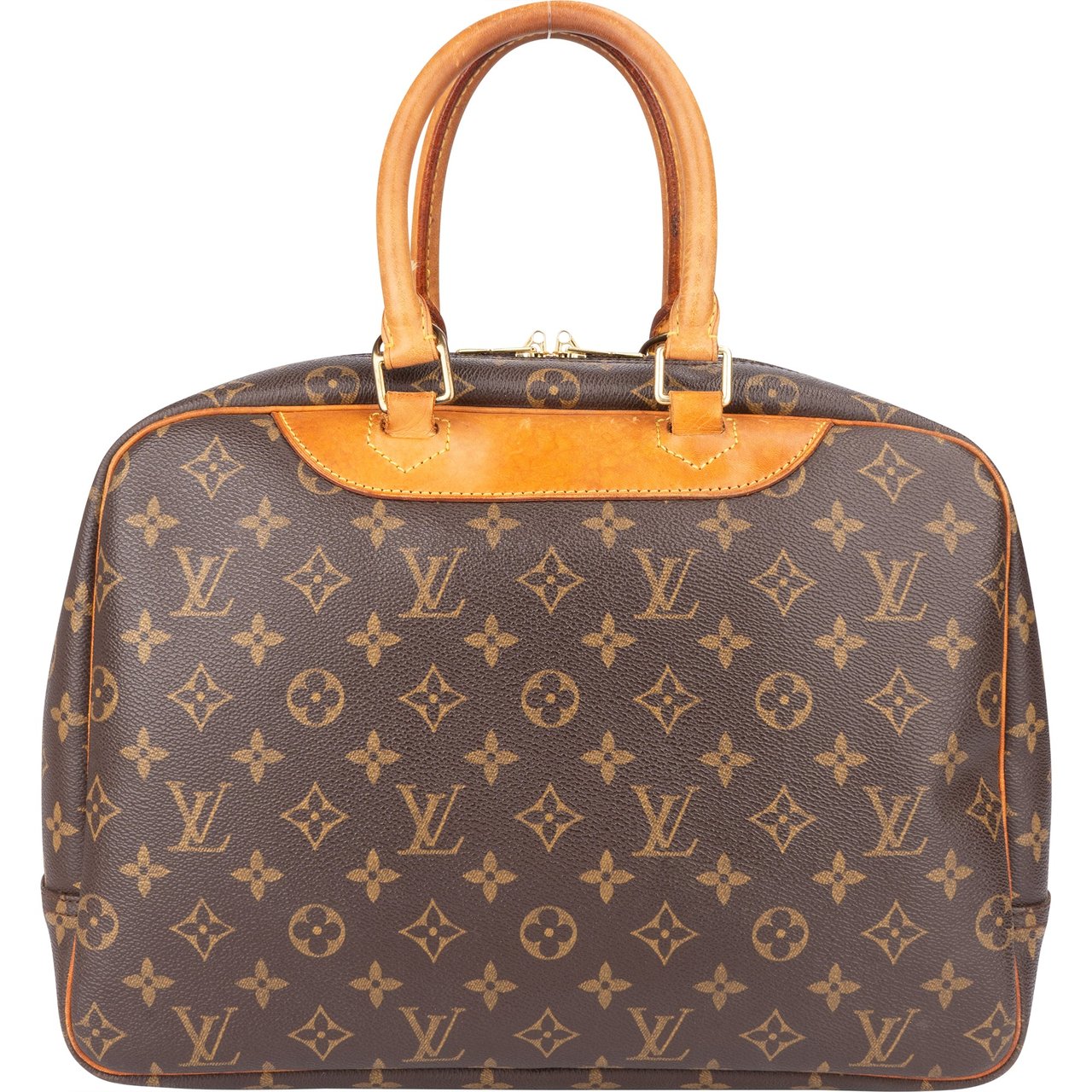 Louis Vuitton Louis Vuitton Canvas Monogram Deauville Handbag Bruin