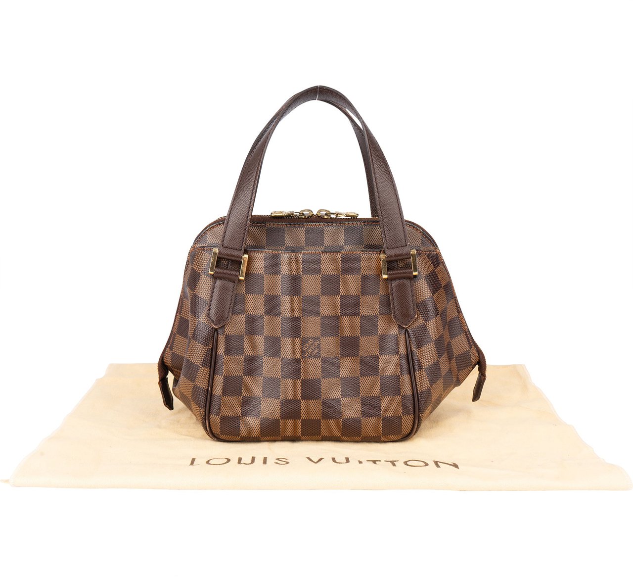 Louis Vuitton Damier Ebene Monogram Belem PM Handbag Bruin
