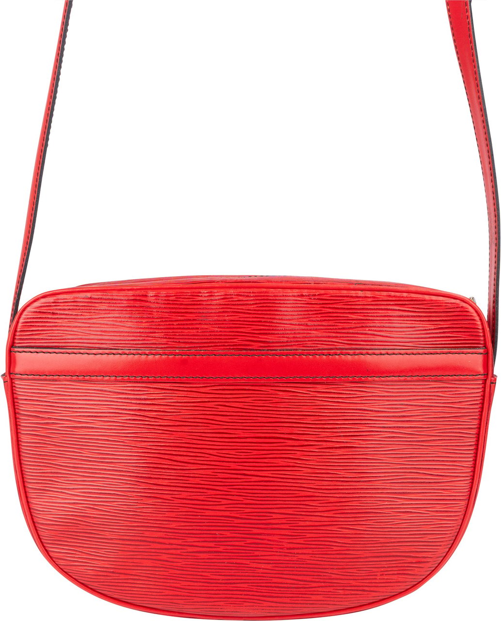 Louis Vuitton Rouge Epi Leather Jeune Fille MM Crossbody Bag Rood