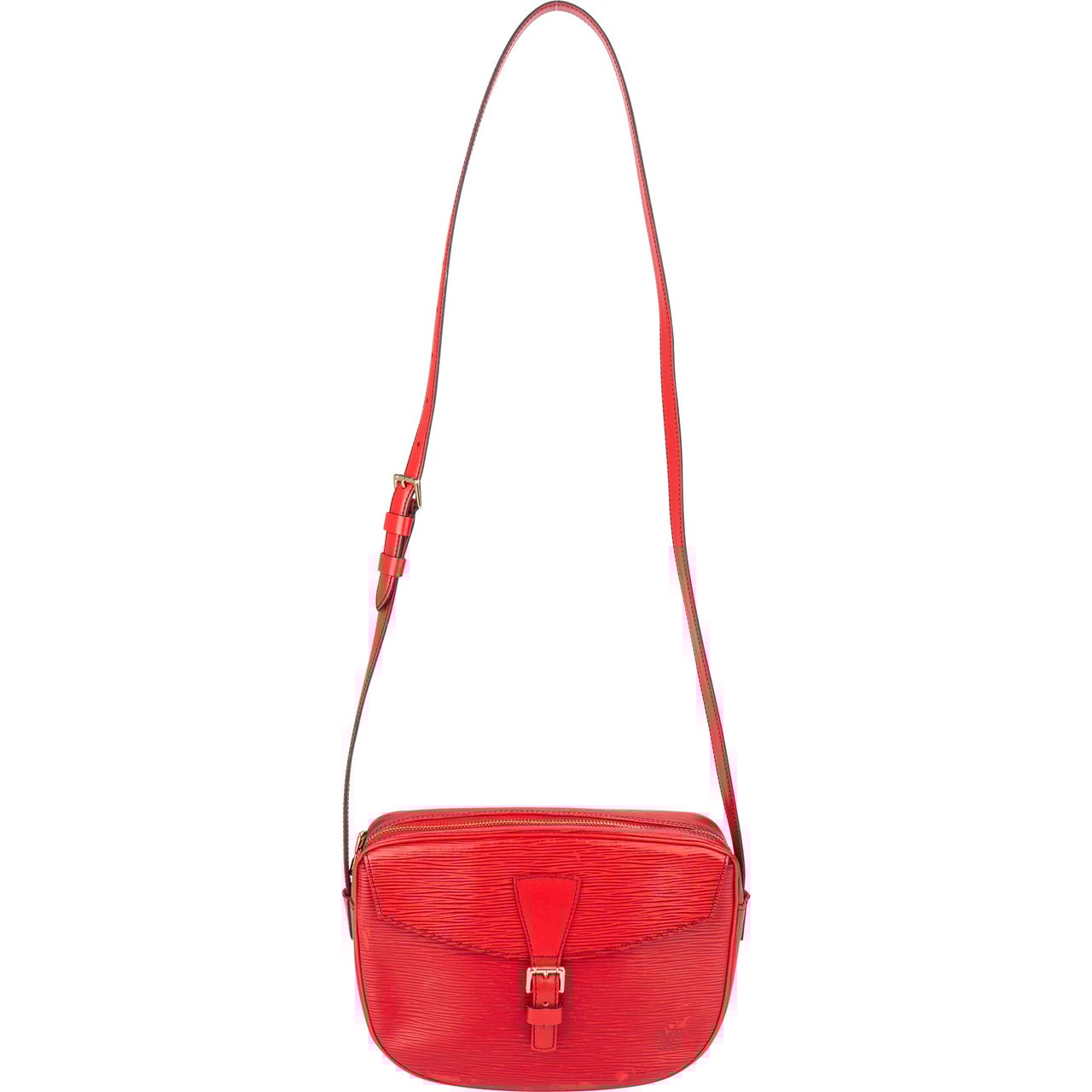 Louis Vuitton Louis Vuitton Rouge Epi Leather Jeune Fille MM Crossbody Bag Rood