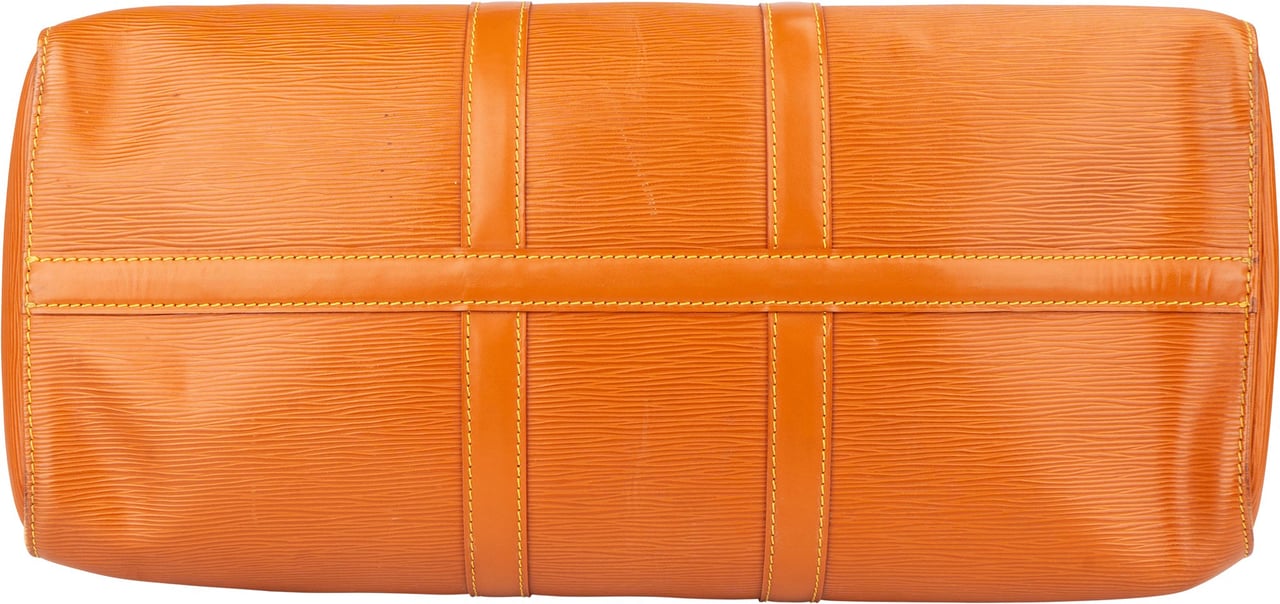 Louis Vuitton Louis Vuitton Cognac Epi Leather Keepall 45 Handbag Bruin