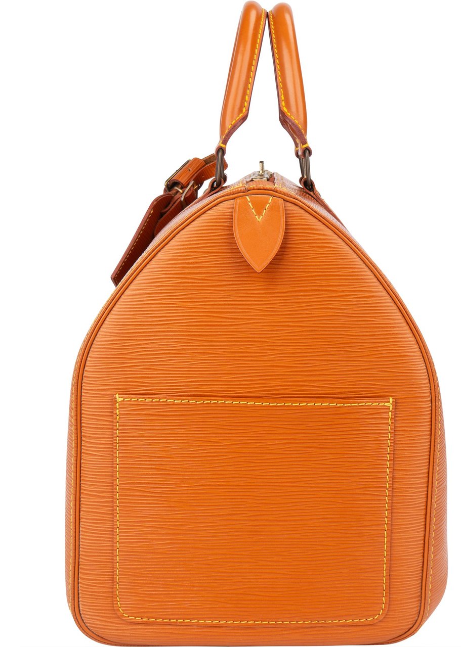 Louis Vuitton Louis Vuitton Cognac Epi Leather Keepall 45 Handbag Bruin