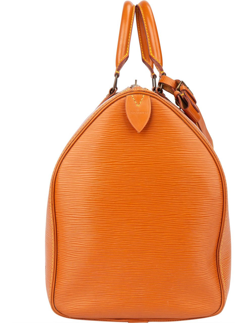Louis Vuitton Louis Vuitton Cognac Epi Leather Keepall 45 Handbag Bruin