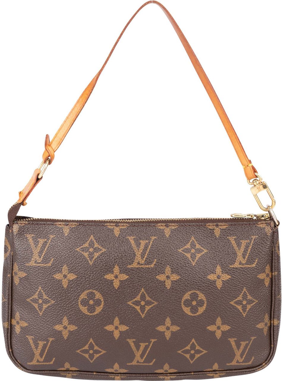 Louis Vuitton Louis Vuitton Canvas Monogram Pochette Accessoire Handbag Bruin
