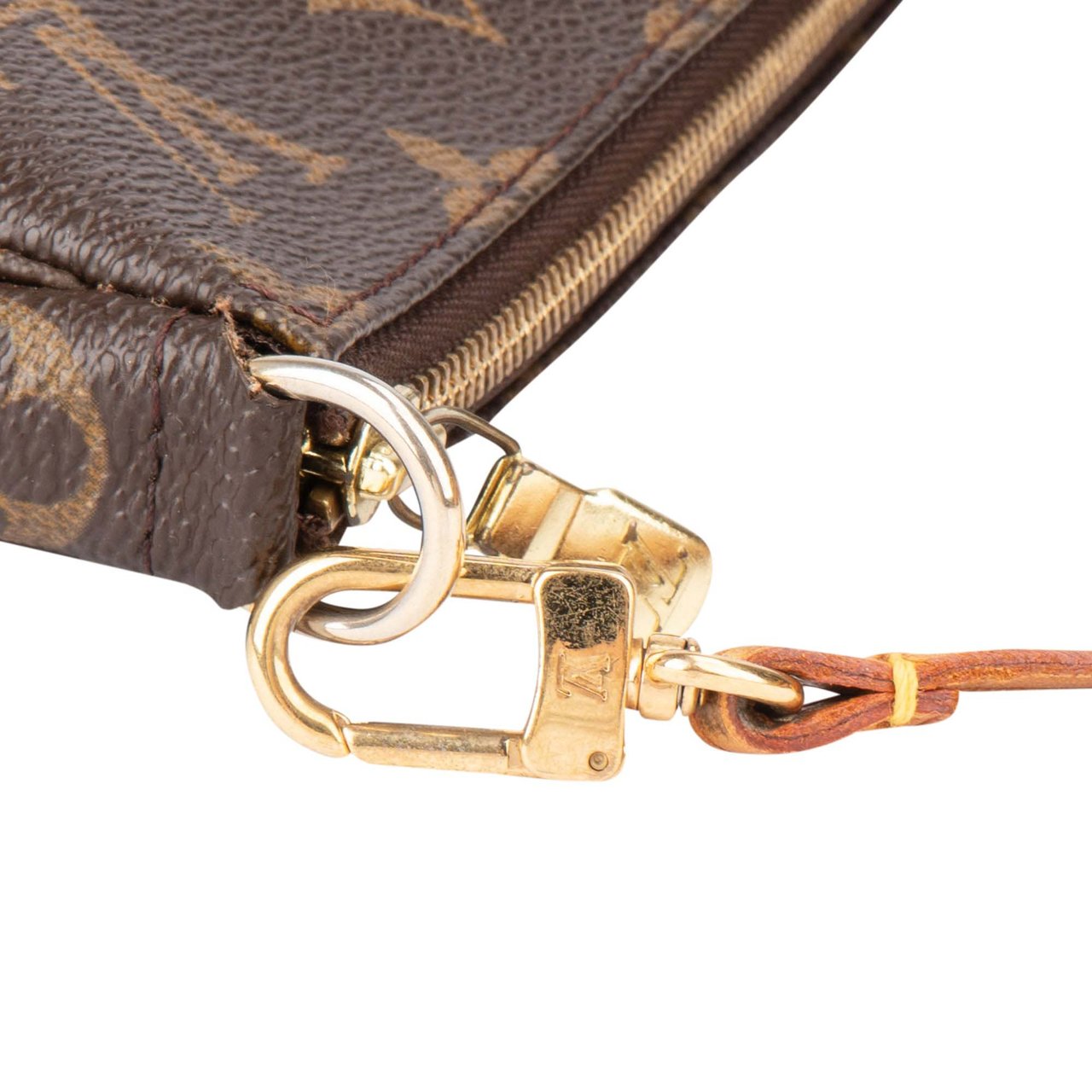 Louis Vuitton Louis Vuitton Canvas Monogram Pochette Accessoire Handbag Bruin