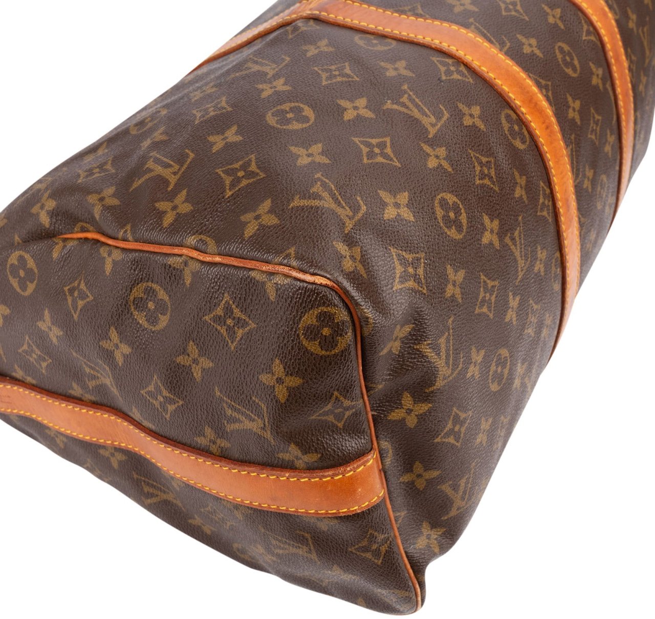 Louis Vuitton Monogram Canvas Keepall 45 Bandoulière Travel Bag Bruin