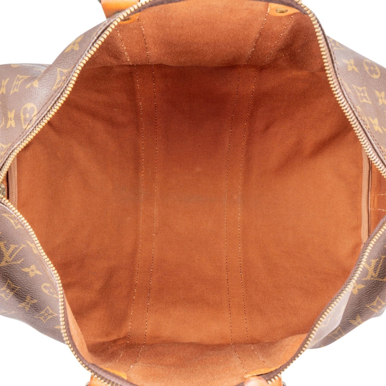 Louis Vuitton Monogram Canvas Keepall 45 Bandoulière Travel Bag Bruin