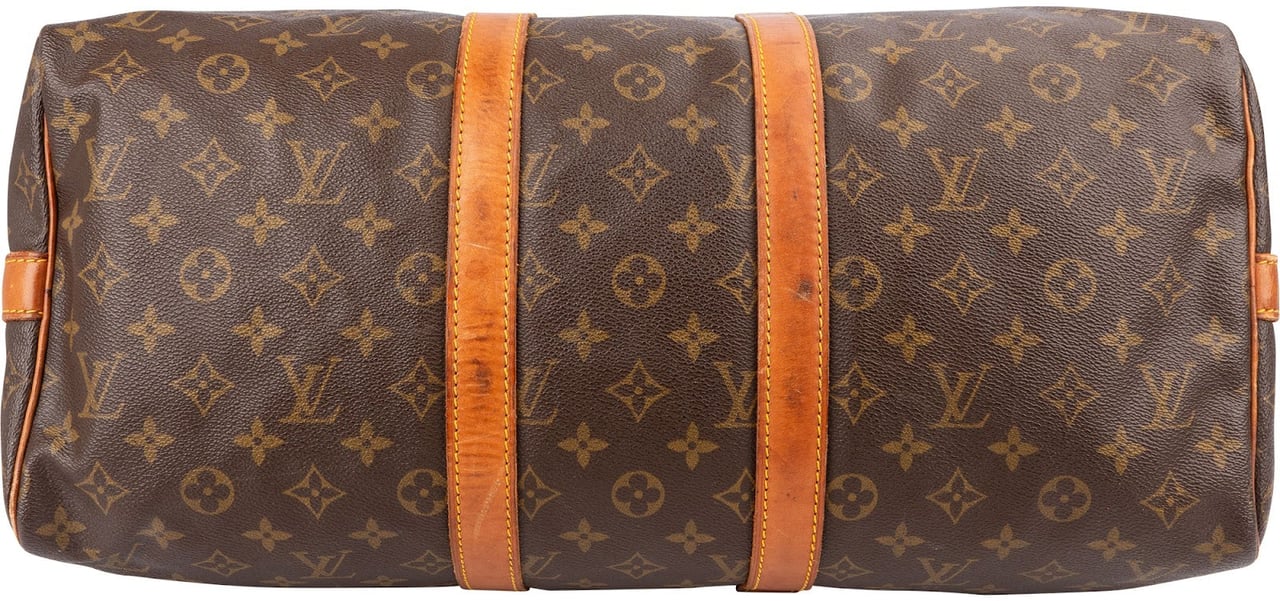 Louis Vuitton Monogram Canvas Keepall 45 Bandoulière Travel Bag Bruin