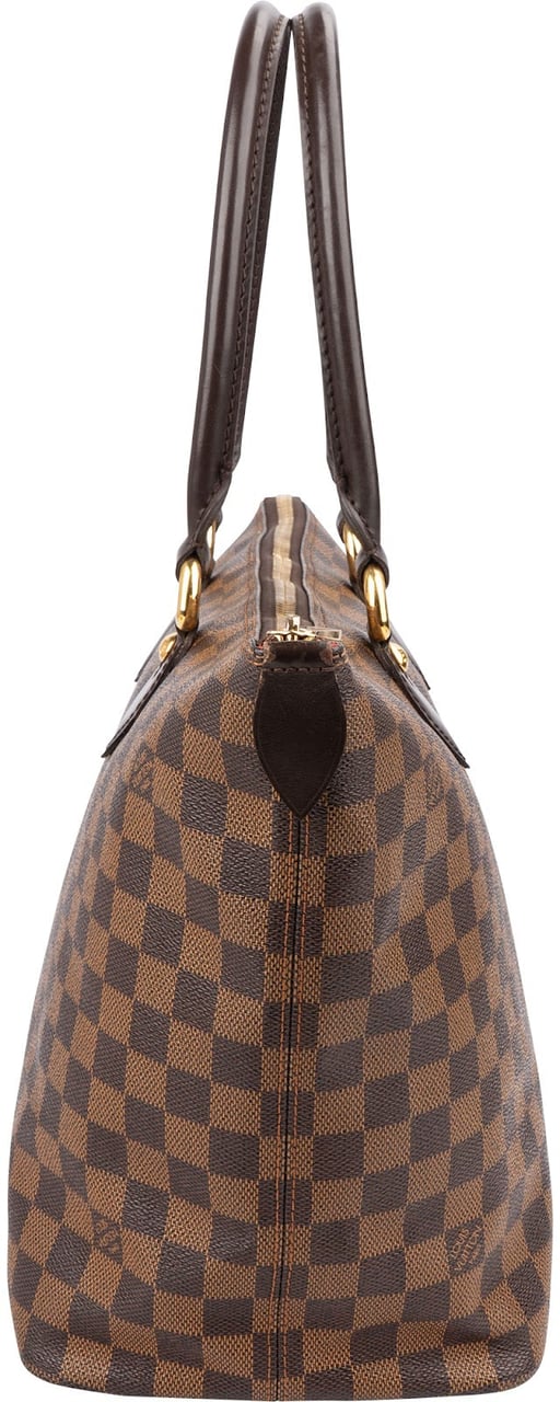 Louis Vuitton Monogram Damier Ebene Canvas Saleya MM Shoulder Bag Bruin