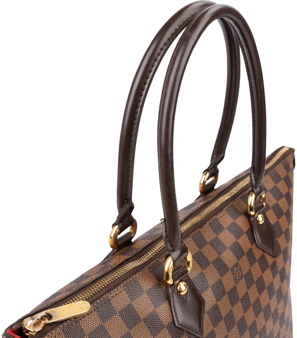 Louis Vuitton Monogram Damier Ebene Canvas Saleya MM Shoulder Bag Bruin