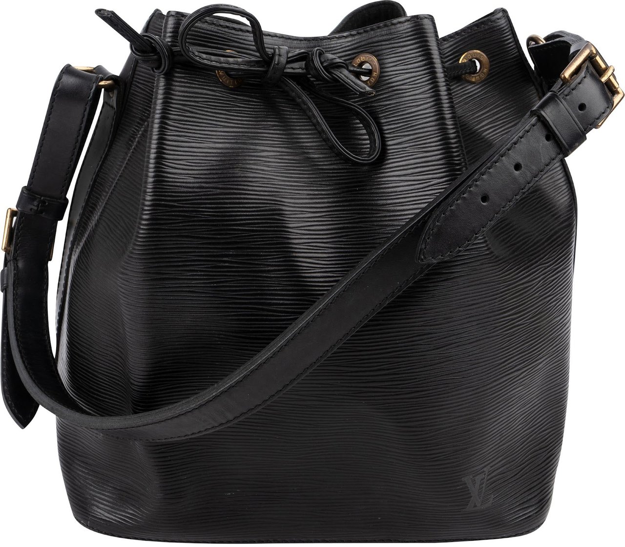 Louis Vuitton Noir Epi Leather Sac Noé Petit Shoulder Bag Zwart