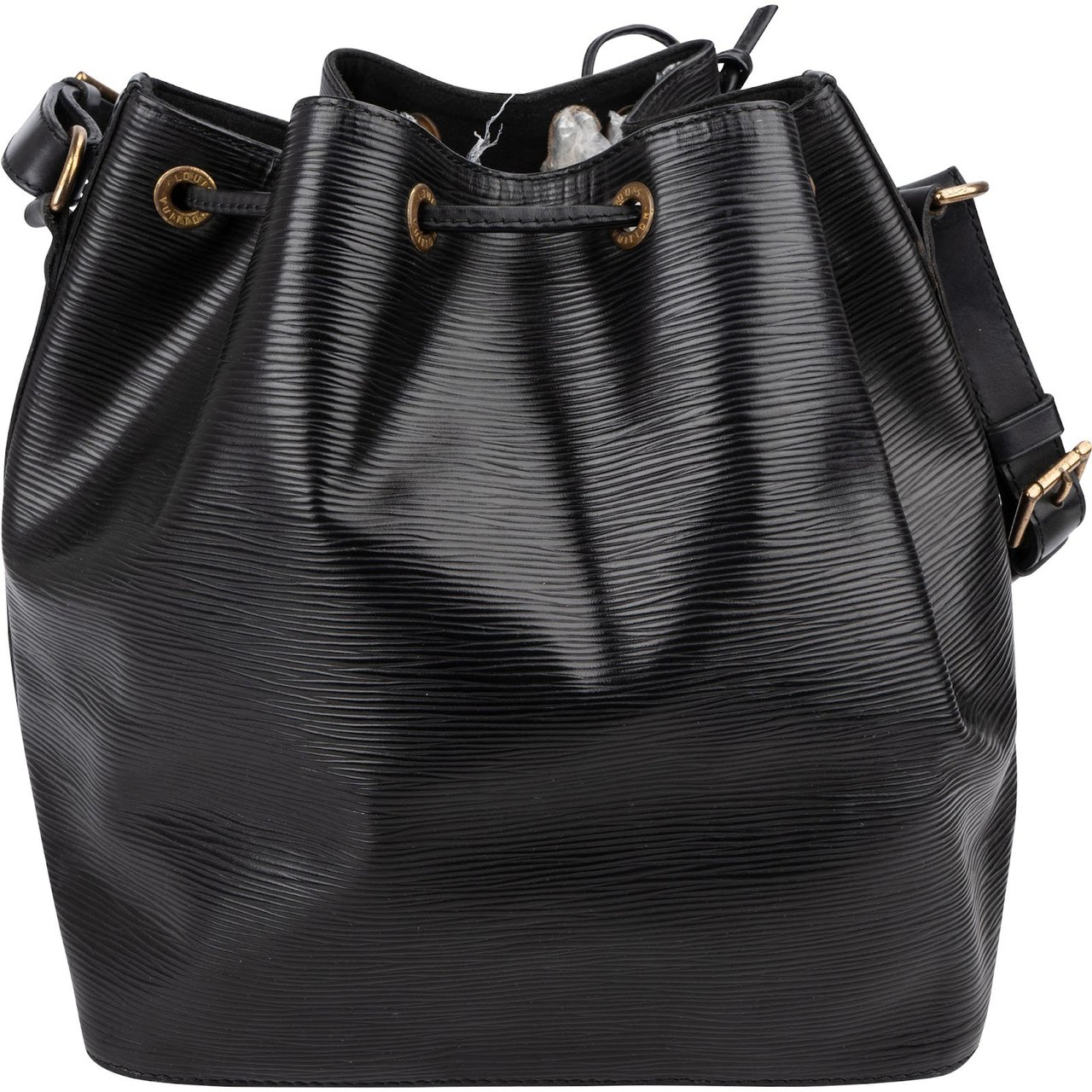 Louis Vuitton Noir Epi Leather Sac Noé Petit Shoulder Bag Zwart