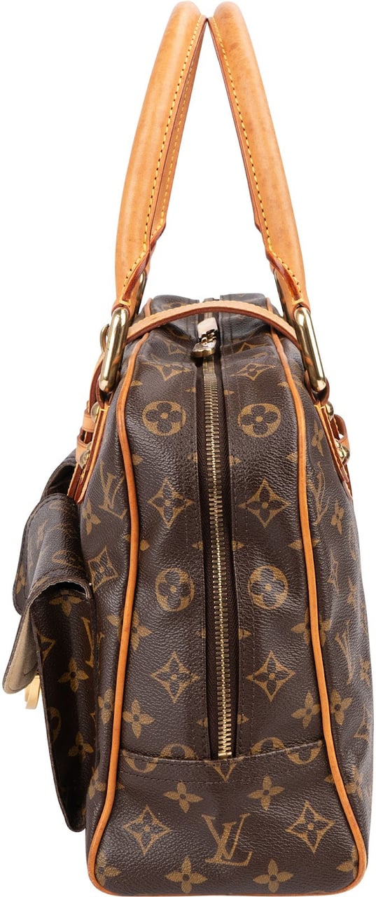 Louis Vuitton Monogram Canvas Manhattan GM Handbag Bruin