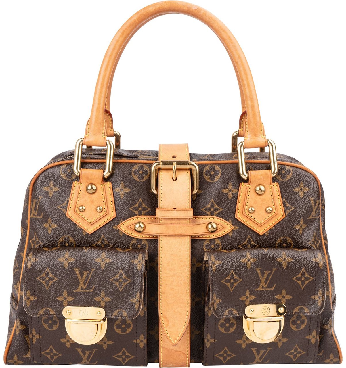 Louis Vuitton Monogram Canvas Manhattan GM Handbag Bruin