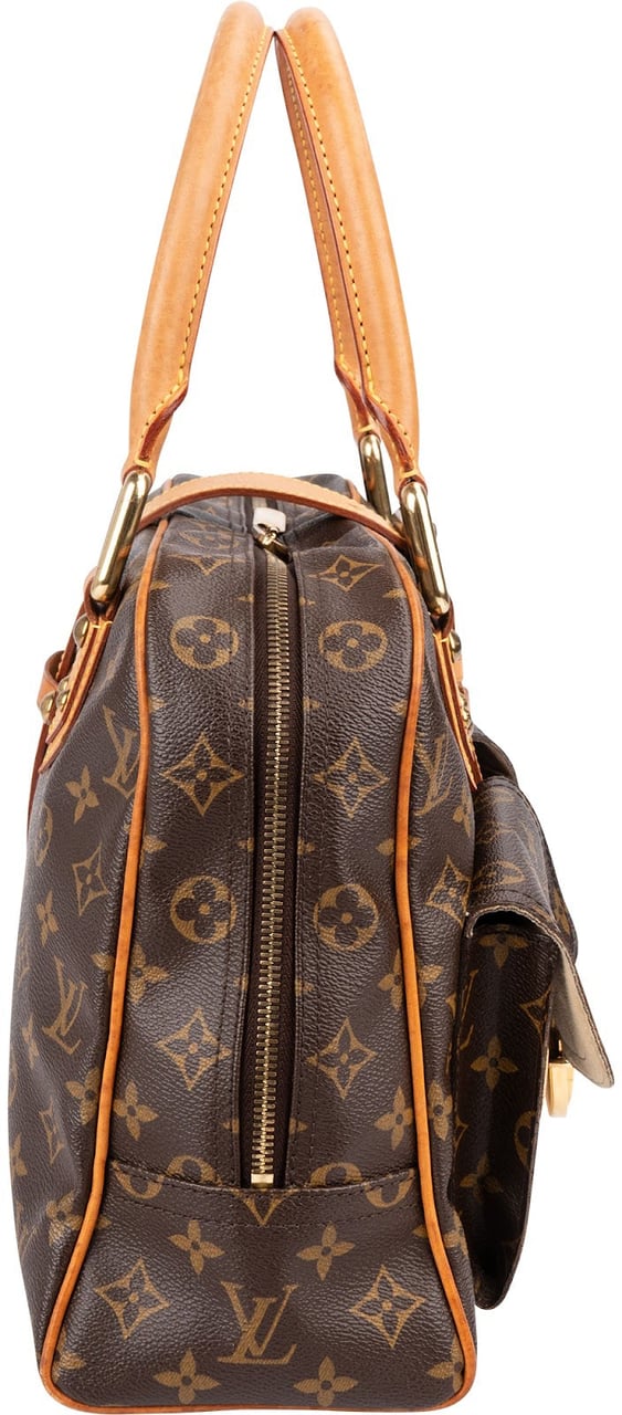 Louis Vuitton Monogram Canvas Manhattan GM Handbag Bruin