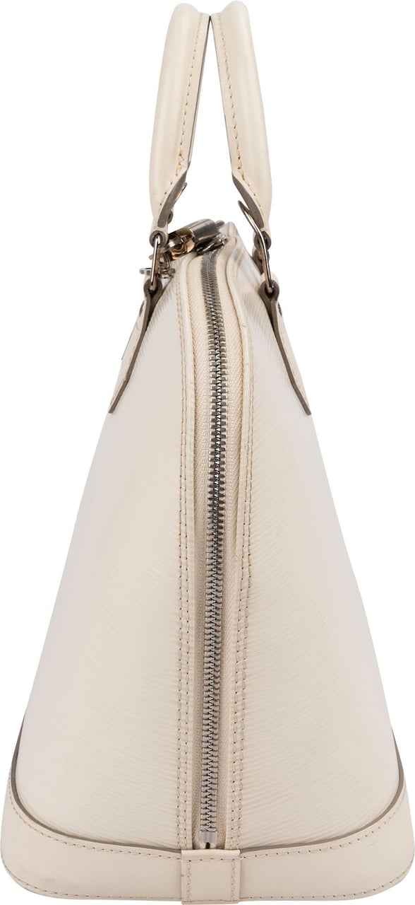 Louis Vuitton White Epi Leather Alma PM Handbag Divers