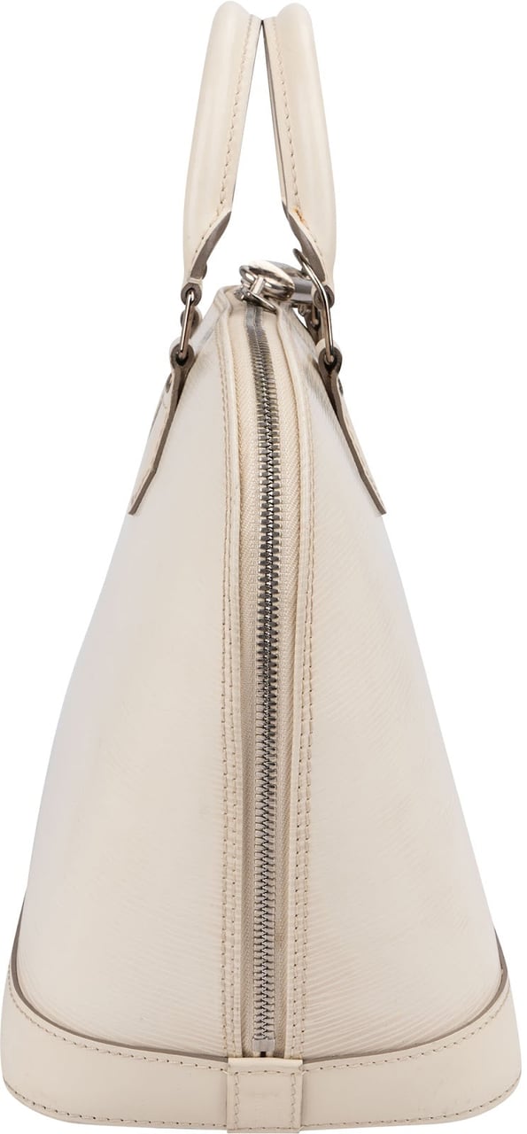 Louis Vuitton White Epi Leather Alma PM Handbag Divers