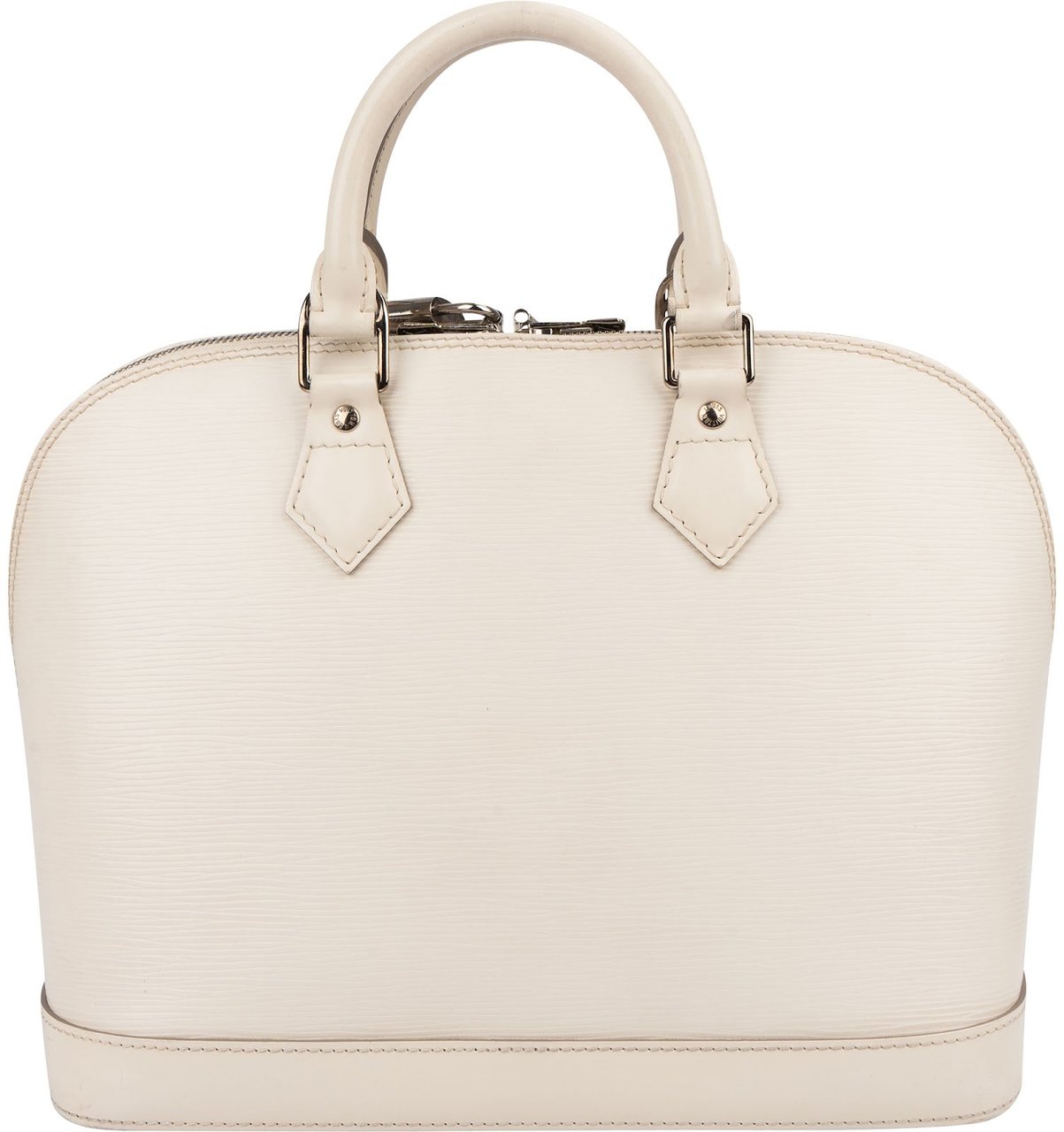 Louis Vuitton White Epi Leather Alma PM Handbag Divers