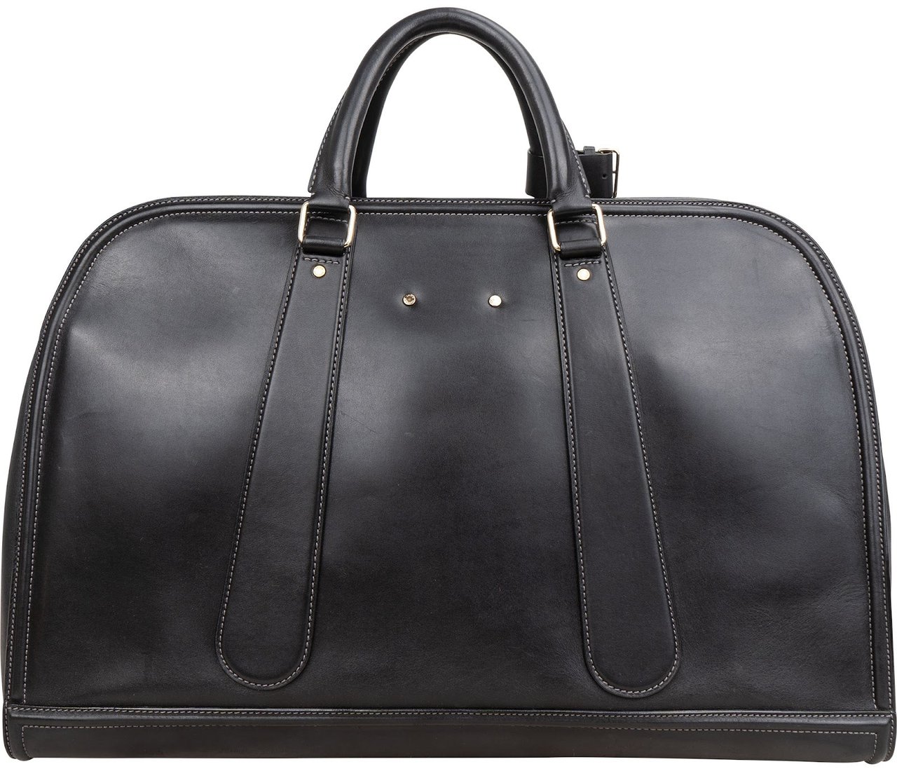 Louis Vuitton Noir Leather Bequia Sac De Voyage 50 Travel Bag Zwart