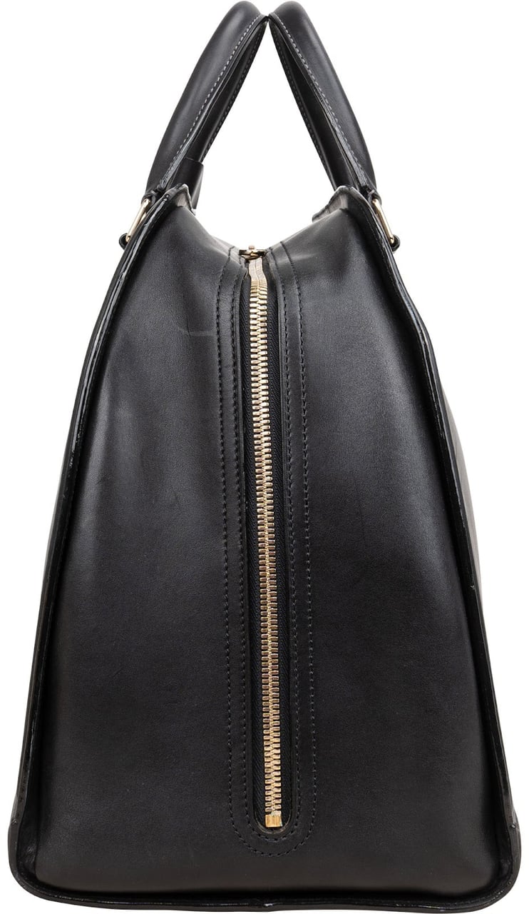 Louis Vuitton Noir Leather Bequia Sac De Voyage 50 Travel Bag Zwart