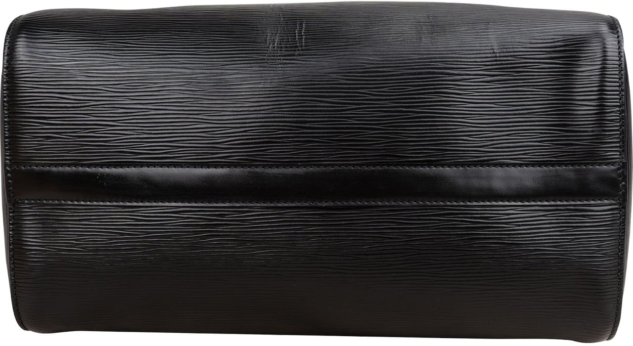 Louis Vuitton Noir Epi Leather Speedy 30 Handbag Zwart
