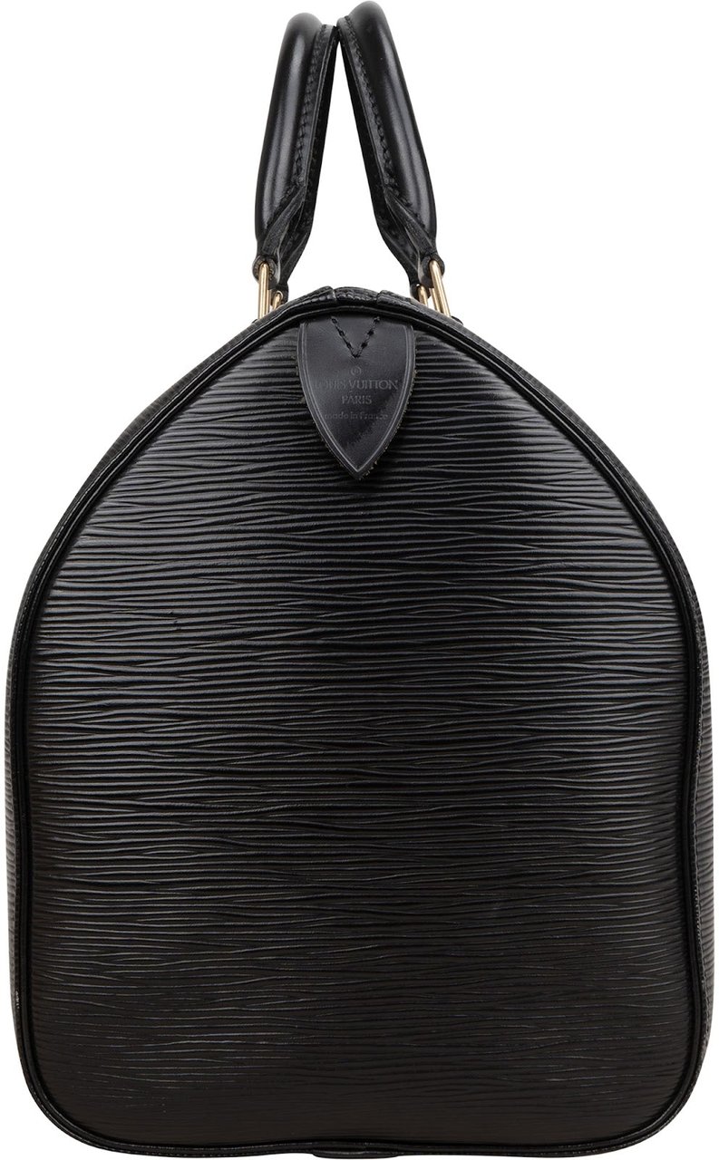 Louis Vuitton Noir Epi Leather Speedy 30 Handbag Zwart