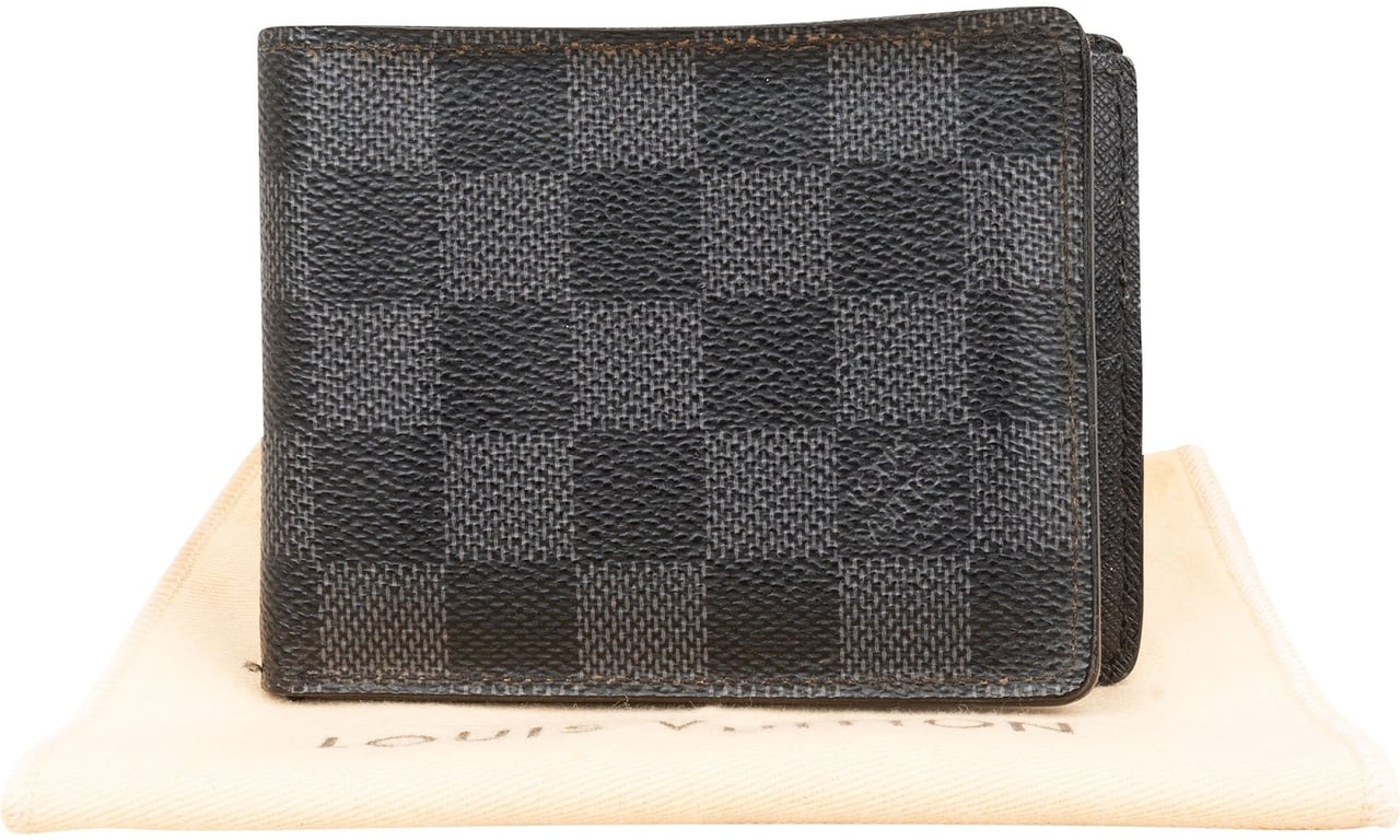 Louis Vuitton Monogram Damier Graphite Multiple Wallet Zwart